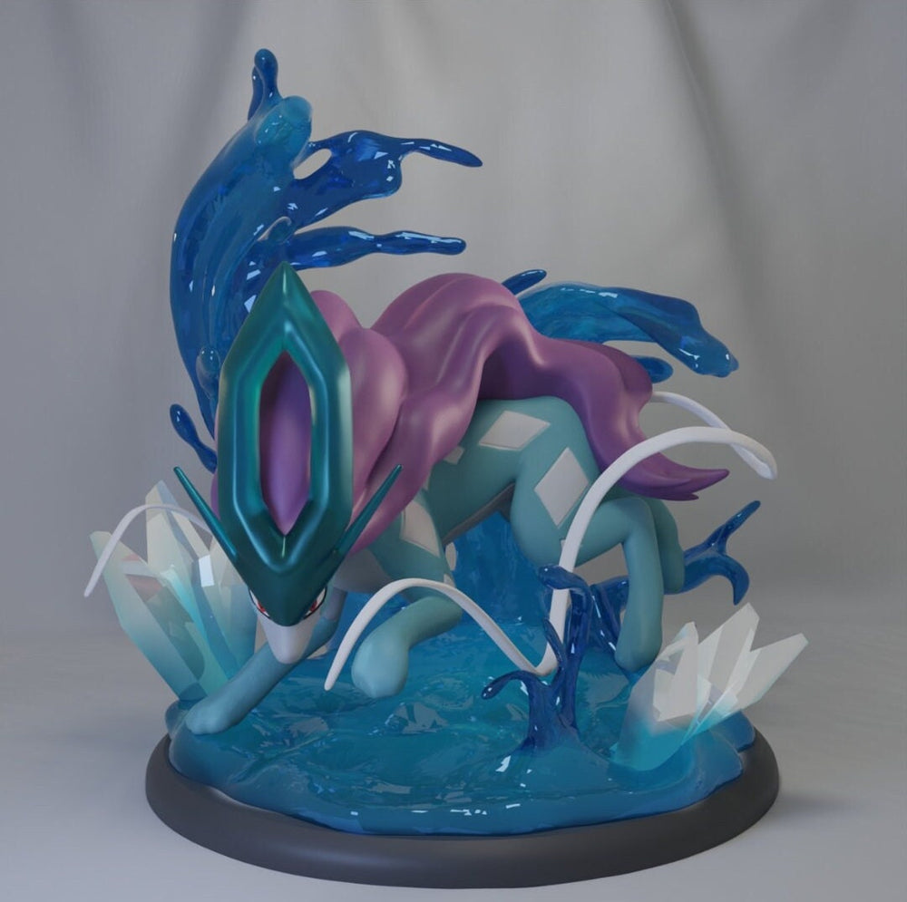 Suicune miniature with character card
