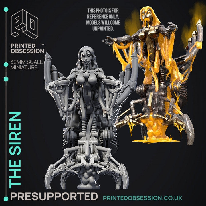 The Siren-Printed Obsession Games- tabletop wargame miniature