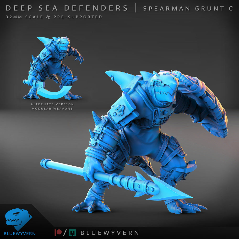 Spearman Grunt C - Deep Sea Defenders miniature