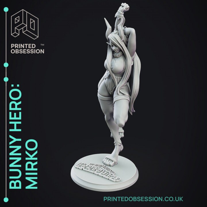 Bunny Hero Mirko-Printed Obsession Games- tabletop wargame miniature